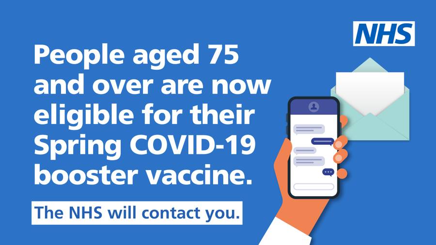 UK Government announces Spring COVID19 booster vaccine for people 75