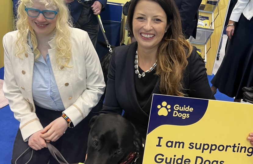 Joy with Guide Dogs