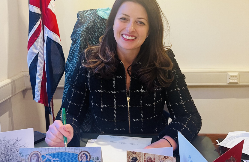 Joy at desk