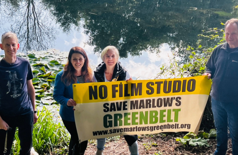 JM with Save Marlow Green Belt