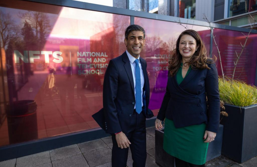 PM visit to the National Film and Television School in Beaconsfield