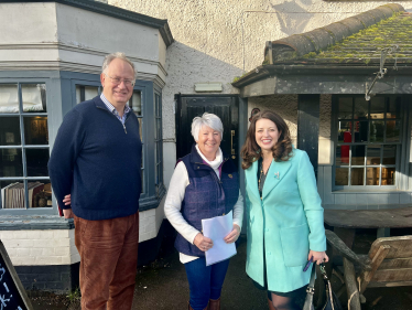 Joy with Dorney Parish Councillors