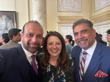 Joy celebrating Vaisakhi with people in Downing Street